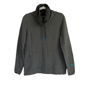 The North Face Sweater Women's Size Large Green Cowl Neck Pullover‎ Performance